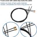 113436 Truck Cap Twist Handle That, Compatible with Leer Truck Caps 100XQ, 100XL, 100XR, and TSC700 with Striker Latches 83514/83515 (Black)