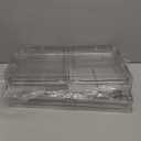 2 Pack Large Hat Organizer Box, Stackable Clear Baseball Caps Holder Box Containers with Sliding Door for Hats Snapback Cap Storage, Hat Rack Display Case, Holds 20 Hats Each - Clear