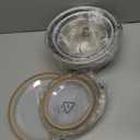 HaWare Mixing Bowls with Airtight Clear Lids, 6-Piece Stainless Steel Strong Nesting Bowls Set, Metal Salad Bowl for Cooking, Prepping, Baking, Serving & Food Storage, Size 4.6, 3, 1.5QT, Khaki