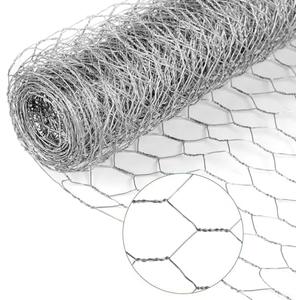 Chicken Wire Mesh,13.7"×169" Poultry Wire Netting,1" Hole Size Hexagonal Galvanized Chicken Wire Mesh Fencing,Outdoor Anti-Rust Garden Animal Barrier Fence for Chicken Coop Barrier Rabbit Cage