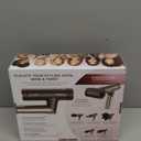 Shark SpeedStyle Pro Flex Professional Performance High-Velocity Hair Dryer System with Scalp Shield & IQ Speed Styling and Drying Suite, Lightweight, Ionic, No Heat Damage, Mocha Silver, HD542