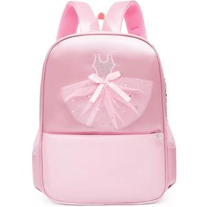 Dorlubel Cute Ballet Dance Backpack Tutu Dress Dance Bag with Key Chain Girls