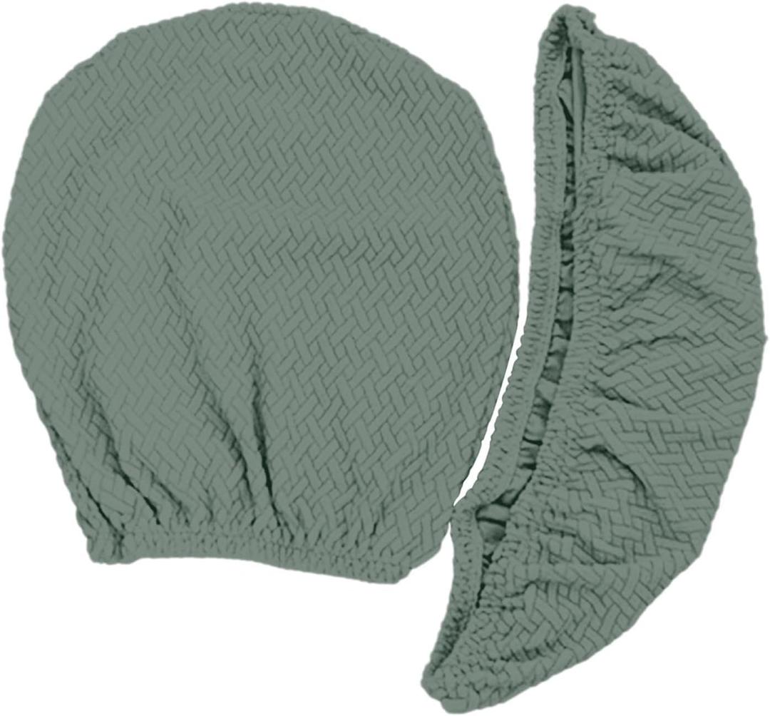 Computer Chair Slipcovers, Desk Chair Cover, Split Furniture Office Chair Slipcover for Restaurant, Ceremony, Green