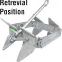 Seachoice Hot-Dipped Galvanized Steel Fold-and-Hold Anchor