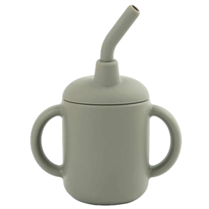 Clay Training Cup, Baby Learning Cup for Toddlers, Small Handmade-Style Drinking Cup