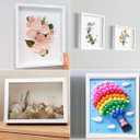 11x14 Shadow Box Frame Display Case with Letter Stickers, Graduation Memories Frame, Display Case Box for Memorabilia, Wedding Memories, Crafts, Tickets and Photos (White, 11x14)