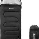 KINGROCK Sleeping Bags for Adults Backpacking Lightweight Waterproof- Cold Weather Sleeping Bag for Adults for Warm Camping Hiking Outdoor Travel with Compression Bags