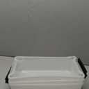 ERINGOGO 7l Sealed File Box Office Document Organizer Plastic Storage Containers Office Supplies File Storage Box, 3 Pack