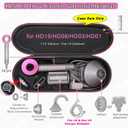 RLSOCO Hard Case for Dyson Supersonic Nural/Supersonic Hair Dryer HD15 HD08 HD07 HD03 HD01, Portable Travel Storage Bag for Dyson Hair Dryer - Fits Complete Supersonic Accessories