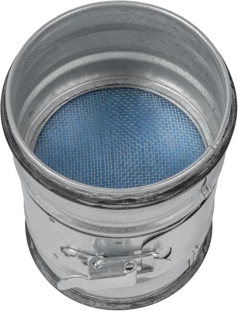 Vent Systems 4" Inch Inline Air Filter - Duct Filter - G4 Class Filtration Purifier System with Steel Mesh Screen - Air Vent Filters for Dust Collection/Air Purification - Rigid/Flexible Vent Hose