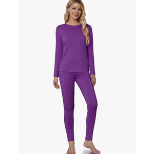 VZV Thermal Underwear for Women, Long Johns for Women Thermal Sets Fleece Lined Base Layer Top and Bottom Set,S