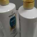 Pantene Conditioner, Smooth and Sleek - Frizz Control with Antioxidants, Nourishing for All Hair Types - Curly, Dry, Color-Treated, 25.1 Oz Each, 2-Pack + Miracle Rescue Shot (0.5 Oz)