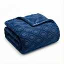 Horaldaily Solid Color Navy Blue Faux Fur Throw Blanket 50x60
