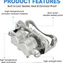 Front or Rear Brake Caliper Kit Right + Left Assembly for Chevy Silverado 1500/2500 HD, Tahoe, Suburban 1500/2500, for Cadillac Escalade, for GMC Sierra 1500/2500 HD, Yukon w/Bracket, 18-B4728