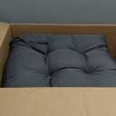 IASEAHK Outdoor Chair Cushions Set of 2, 19" x 19" x 5", Waterproof Outdoor Seat Cushions for Patio Furniture, Fade-Resistant Patio Chair Cushion, Dining Wicker Chair Pads for Porch Garden, Dark Grey