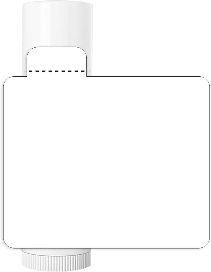 Mr-Label White Lip Balm Labels with Tamper Tab - Waterproof & Tear-Resistant - for Inkjet & Laser Printer - 2-3/16" x 2-1/8" on Letter Sheet (300 Labels)