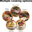 Hamilton Beach Portable 6 Quart Set & Forget Digital Programmable Slow Cooker with Lid Lock, Temperature Probe, Dishwasher Safe Crock & Lid, Black Stainless (33866)