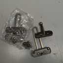 Home Security Door Lock, 2 Pack Latch Guard Clasp Front Door Locks for Kids, Home Reinforcement Lock for Swing-in Doors, Hotel Door Latches, Thicken Solid Aluminium Alloy (Antique Brass)