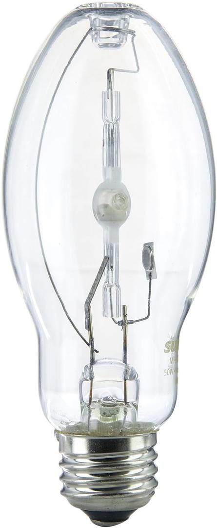 Sunlite 03640-SU MH70/U/MED M98 Metal Halide Lamp, 70 Watts, Pulse Start, Medium Base (E26), ED17, 15,000 Hours Life, 5600 Lumen, Clear Finish, 4000K