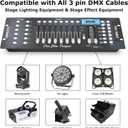 192-Channel DMX512 Controller Board, Lighting Mixer DMX Console for Stage Lights & Effect,DJ Disco, Night Club, Bar and Live Show Events