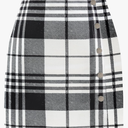Timormode Plaid Mini Skirt for Women 2025 High Waist A Line Pencil Fall Skirts Casual Bodycon Skirt Christmas L