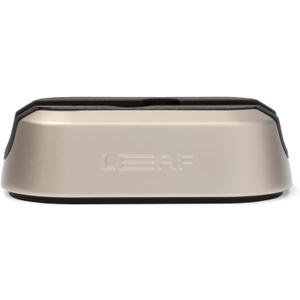 Leaf Shave | The Leaf Dermaplaner Stand, Silver - Weighted Metal Dermaplaner Stand with Non-Slip Grip