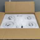 4-Light Black Glass semi Embedded Ceiling Light Suitable for Living Rooms, bedrooms, corridors, Dining Rooms, Dining Rooms, Bubble Ball Ceiling Light 