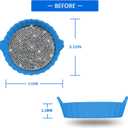 7 x Bling Car Cup Holder Coaster,Non-Slip Sparkly Crystal Rhinestone Car Cup Holder Coasters,Non-Slip Durable Car Coasters,Universal Car Cup Holder Insert(Dark Blue Whole Rhinestone, 4 Pack)