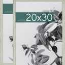 MCS Studio Gallery 20x30 Poster Frame Gray Woodgrain, Vertical & Horizontal Wall Hanging Large Picture Frame for Photos, Posters & Art Prints (2-Pack)