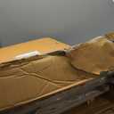 Amazon Basics Classic Foldable TV Dinner Tray Table with Storage Rack, 14.6 L x 19 W x 26 H inch, Natutral, 4-Pack