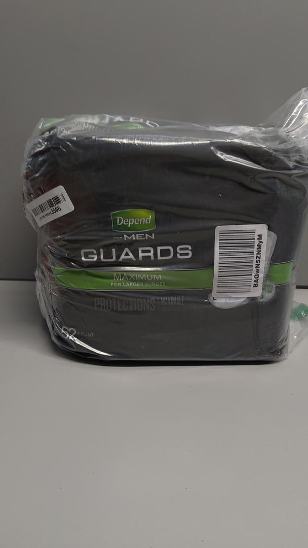 Depend Guards Incontinence Pads for Men, Maximum Absorbency, 52 Count