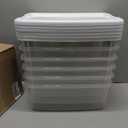 Sterilite 6-Pack Ultra Latching Box, Storage Bins with Lids, Clear Plastic, 18 Qt  Large Heavy-Duty Organizing Bin Containers for Home, Closet, Kitchen, Pantry, Bathroom, and Office