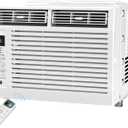 Antarctic Star 6,000 BTU Window Air Conditioner, Window AC Unit, Cools Rooms up to 250 Sq.Ft., 6 in 1 Modes Air Conditioner Window Unit with Remote Control, Easy to Install, Energy Saving, White