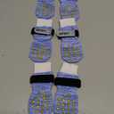 6 Pcs Dog Socks to Prevent Licking Paws, Dog Booties for Hardwood Floors Anti Slip, Socks for Dogs with Grippers to Prevent Scratching, Indoor Dogs Grip Socks (Blue, XS)