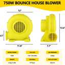 Bounce House Blower, Portable Air Blower for Inflatable, Powerful Inflatable Bubble House Blowers Fan Pump for Inflatable Bouncy Castle, Jumper, Water Slide