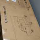 4 Seater Wagon Stroller, Large Quad Wagon for 2 3 4 Kids Baby Toddler Child with Seats, All Terrain, Triple Stroller, Adjustable Push/Pull Handles, Removable Canopy (Dark Grey)