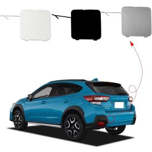 Car Rear Bumper Tow Hook Cover Cap Towing Eye Fit for Subaru Crosstrek 2018 2019 2020 2021 2022 2023 57731FL570NN Trailer Cover Cap(White,Left Driver Side)