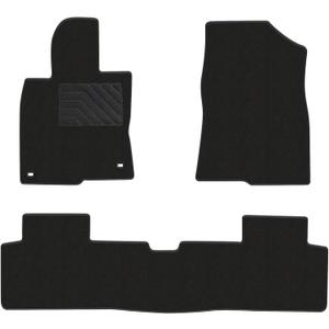 Floor Mats Fit for Honda Civic Sedan 2016-2021 & Hatchback 2017-2021 & Coupe 2016-2020, Custom Fit All Weather Floor Liner, 1st & 2nd Row, Black