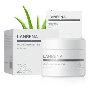 LANBENA 2.0 Blackhead Remover, Nose Plants Pore Strips Deep Cleansing Peel off Mask with Salicylic Acid, Amazonian White Clay, 60Pcs Nose Strips Black Heads Remover from Face