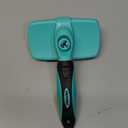 Hertzko Dog Brush for Shedding - Self Cleaning Slicker Brush for Dogs and Cats - Gently Removes Loose Hair, Tangles, and Dirt - Grooming Brush Suitable for Long or Short Coats - Aqua