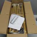 Metal Arch Backdrop Stand Set of 3(6 ft, 5 ft, 4 ft) Party Arch Stands for Valentines Day, Wedding, Birthday, Baby Shower, Bridal Shower,Balloon Arched Frame for Garden Decor, Gold Floral Arches