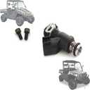 Chikia OEM Hisun Axis 500 Fuel Injectors Compatible with Hisun 500 450 550 UTV Massimo MSU 500,Coleman outfitter 500 UT500,Cub cadet Challenger 550,Bennche,Sector 550 Vector 500 (2 Hole)