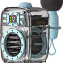 Small Bluetooth Speaker with Powerful Crystal Stereo Sound and Deep Bass, Mini Speakers with DSP, BT5.3, Microphone, Portable Speakers for Stocking Stuffers, Room, Car, Trip, Ideal Gift for Men, Women