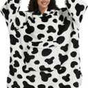 Krifey Wearable Blanket Hoodie, Oversized Sherpa Fleece Sweatshirt with Giant Pocket, Birthday Gifts for Women, Mom, Sister One Size