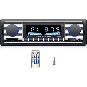 Single din Car Stereo with Bluetooth/car Radio Bluetooth for car Hands Free Calling, Single din Radio/Radio para carro USB,SD Card Port,AUX, MP3 car Audio with Fast Charging