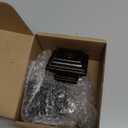 KAMANINA Square Replacement Finials for 1 and 7/8 Inch Black Curtain rods, M6 Screw Rod Finials, Set of 2