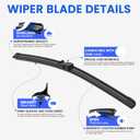 ANIKLUIM Wiper Blades for 2021-2014 BMW I3 Front Windshield Wipers,28 Inch+21 Inch,Durable and Quiet (Pack of 2)