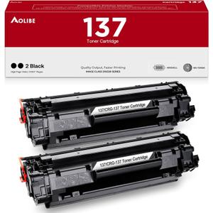 137 Compatible Toner Cartridge Replacement for Canon 137 Black Toner Cartridge, use for Canon ImageCLASS MF232w, MF242dw, MF212w, MF216n, MF217w, MF244dw, MF247dw, MF249dw, MF227dw, 2 Pack