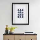 INK+IVY Indigo Shells Wall Dcor Natural Sea Urchin, Glass Framed Art for Living Room Entryway Home Accent, Ready to Hang Bedroom Decoration, 15.75" W x 19.69" H x 1.97" D, Blue MT95B-0065