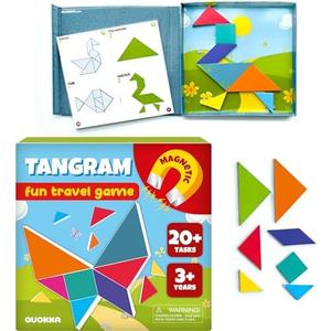 QUOKKA Magnet Game for Kids 3-5 - Tangram Game Kids Ages 4-8 - Travel I Road Trip I Plane I Car Ride - Magnetic Toddler Travel Puzzles QUOKKA Magnet Game for Kids 3-5 - Tangram Game Kids Ages 4-8 - Travel I Road Trip I Plane I Car Ride - Magnetic Toddler Travel Puzzles